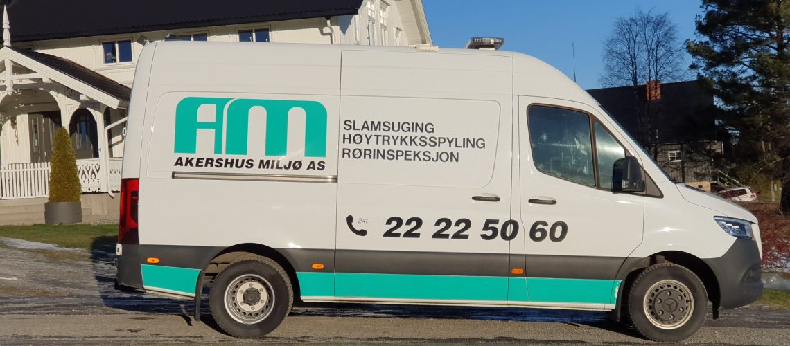 bildet viser ren bil med logo sett fra siden